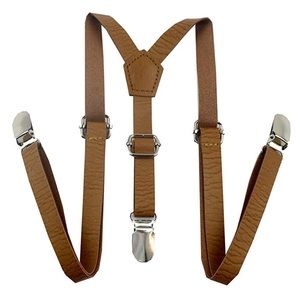 Skinny Brown Suspenders